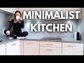 Minimalist kitchen tour  everything we own in our realistic minimalist family kitchen