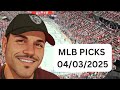 FREE MLB Picks & Predictions For Today 4/3/25!
