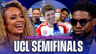 The FUNNIEST moments from UCL Today's SF coverage! | Richards, Henry, Abdo \& Carragher | CBS Sports