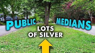 Metal Detecting Public Medians! A Crazy Amount Of Silver & Relics Found!