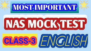 NAS english mock test for class-3 #nas @ ps star classes