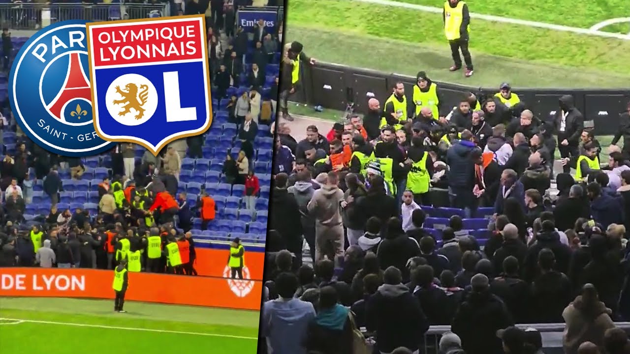 LYON - PSG | Bagarre entre supporters parisiens et lyonnais!