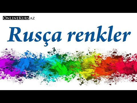 Rusça renkler