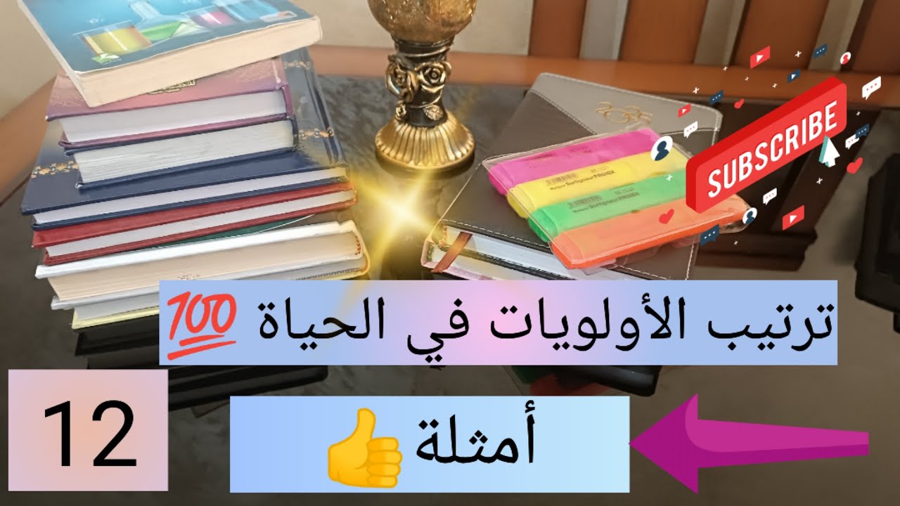 سلسلة عادات الناس الناجحة 💯 أمثلة عن ترتيب الأولويات في الحياة 💯 العمل بذكاء و ليس بجهد 12