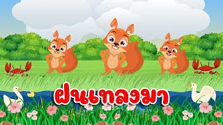 เพลงแมงจีนูน ฝนเทลงมา การ์ตูน 2D เพลงเด็ก กระรอกเต้น 2567 By KidsMeSong