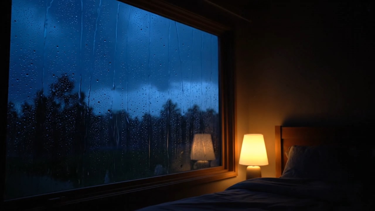 Quiet Storm at Night 🌧️ Calm, Deep Sleep Sounds