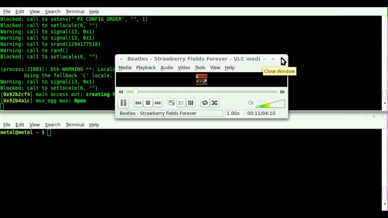 Command Line Streaming Audio With Vlc - Linux - Bash