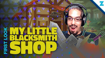 My Little Blacksmith Shop have a lot of surprises | I crafted my first dagger !!