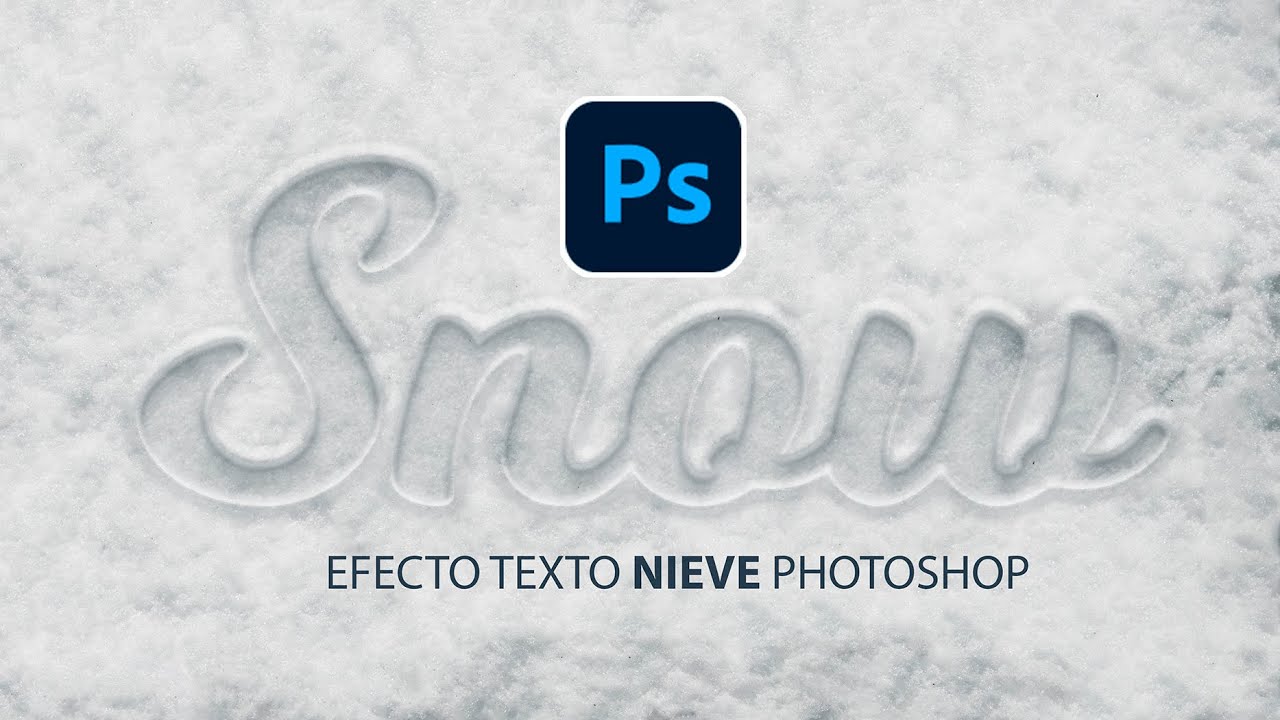 Como hacer efecto de texto de nieve en YouTube