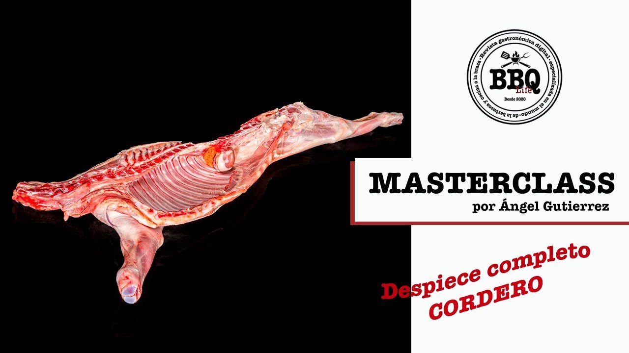 Despiece completo de cordero por Ángel Gutierrez y BBQ Life Magazine. Tutoriales barbacoa.