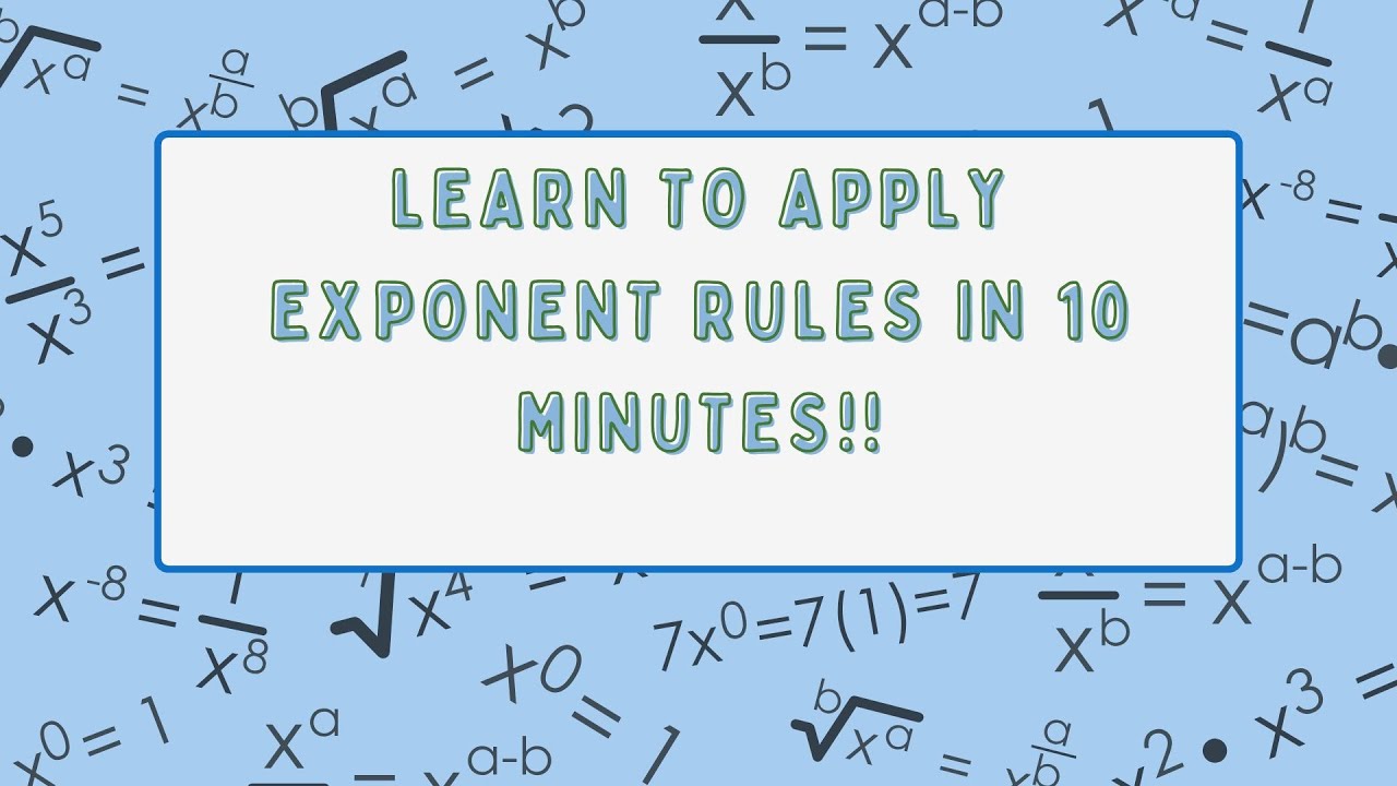 Master Exponent Basics - YouTube