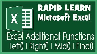 Rapid Learning | Addition Functions | Microsoft Excel Course