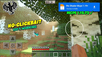 [ 1.19.73+ Support ] ❤️ RTX Shader for MCPE 1.19+ { Render Dragon }