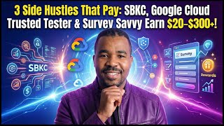 3 Side Hustles That Pay: SBKC, Google Cloud Trusted Tester & Survey Savvy (Earn $20–$300+)