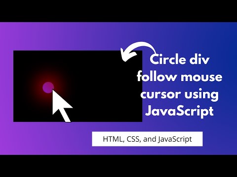 Circle div follow