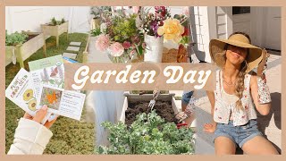 GARDEN DAYS | planning & prepping the garden for spring! 🌼