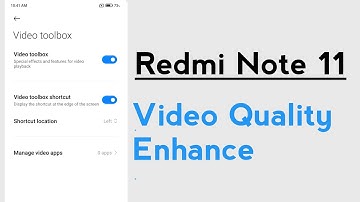 Redmi Note 11 Video Toolbox For improve Your Video Quality
