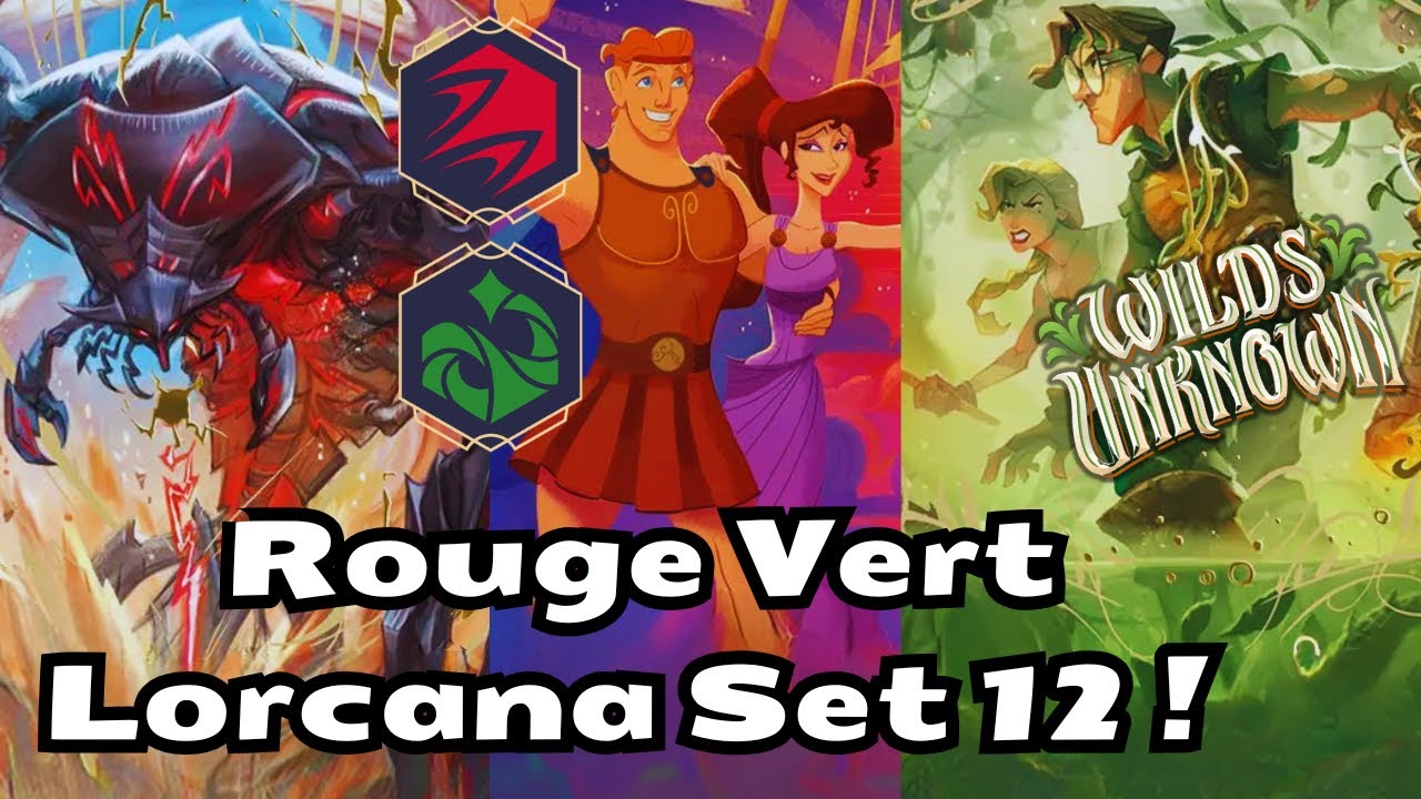lorcana red green starter deck Disney TCG - Set 13 Attack of the Vine a collectible card game for young and old Disney Lorcana Starter Deck