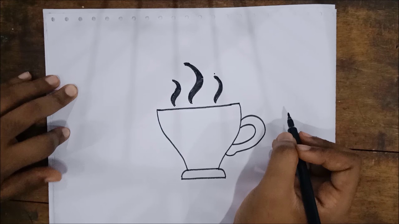 How to Draw a Cute Cup of Tea Easy!!! YouTube