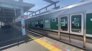 きのくに線227系1000番台普通和歌山行き　　海南発車！