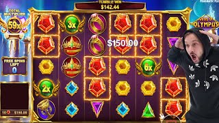 GATES OF OLYMPUS 🔱 HIT x70 MULTIPLIER BIG TUMBLE WIN - HUGE WINS CASINO BONUS BUY SLOT screenshot 1