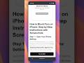How to Block Porn on iPhone #smartphone #tech #techtok #screentime #iphone #digitalwellness