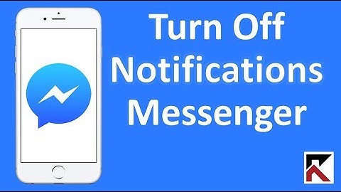 How To Turn Off Facebook Messenger Notifications iPhone