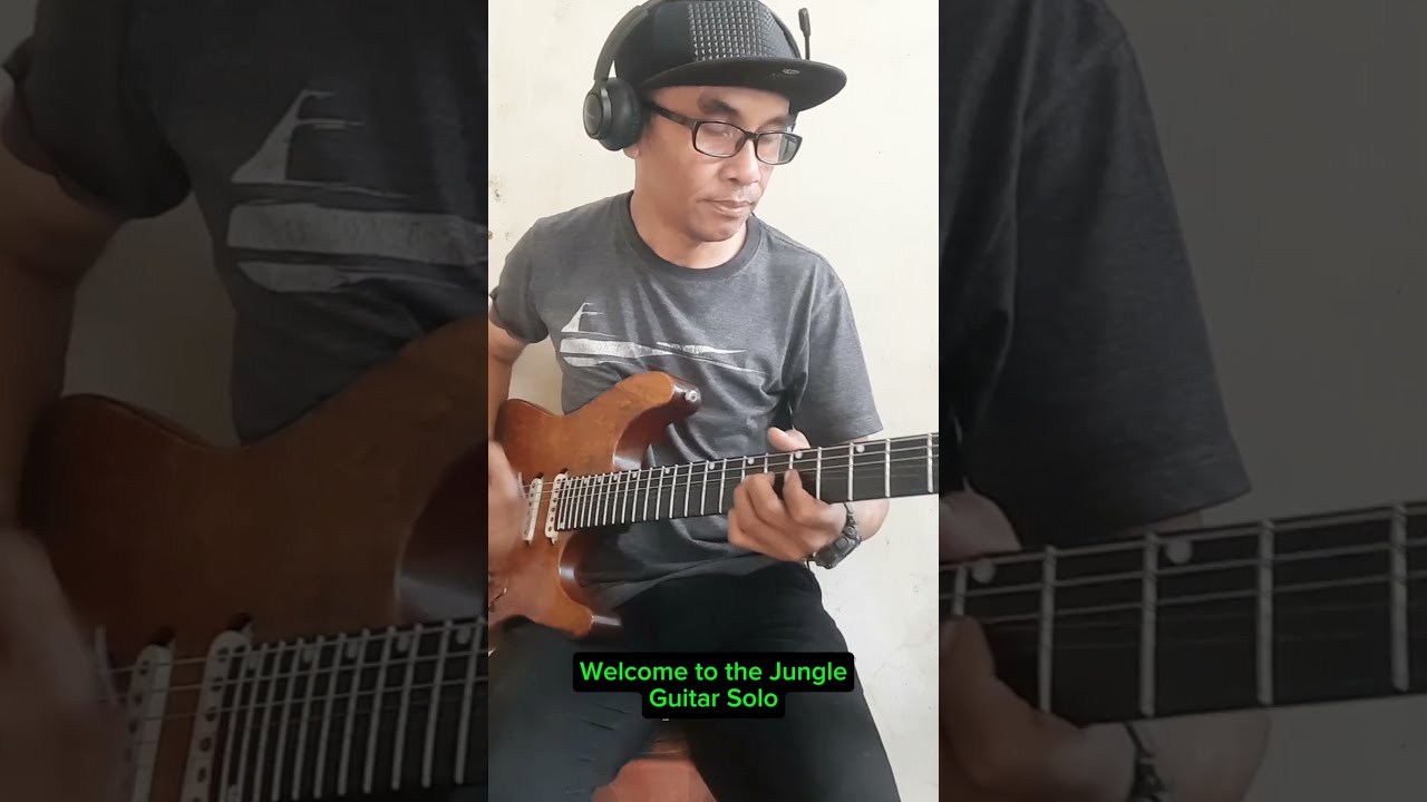 Welcome to the jungle Guitar Solo #guitar #sologitar #guitarcover