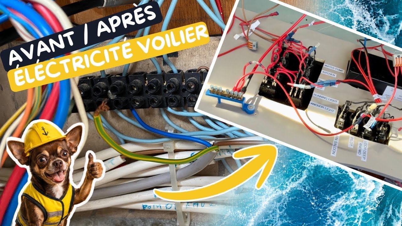 ⁣J’ ai refait l’électricité de mon voilier ⚡️