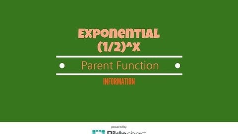Information About The Exponential Parent Function Y= (1/2)^x