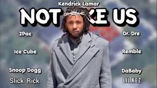 Not Like Us Remix - Kendrick Lamar 2Pac Ice Cube Snoop Dogg Dr. Dre Remble DaBaby lil kez Slick Rick
