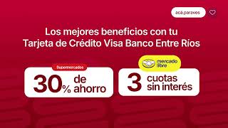 Una tarjeta, muchos beneficios | Tarjeta de Crédito Visa Banco Entre Ríos