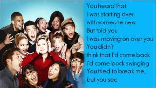 GLEE - Stronger ( What Doesn't Kill You ) / with lyrics on screen
