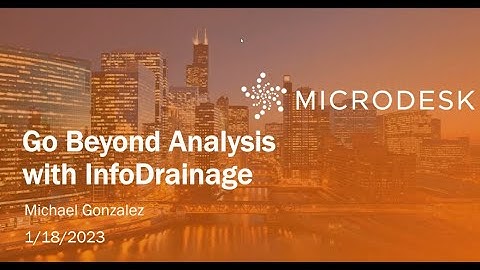 Go Beyond Analysis with InfoDrainage