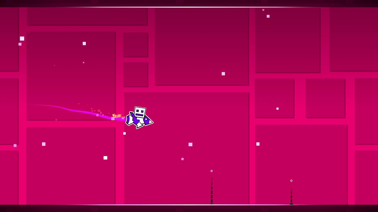 playing geometry dash in a car