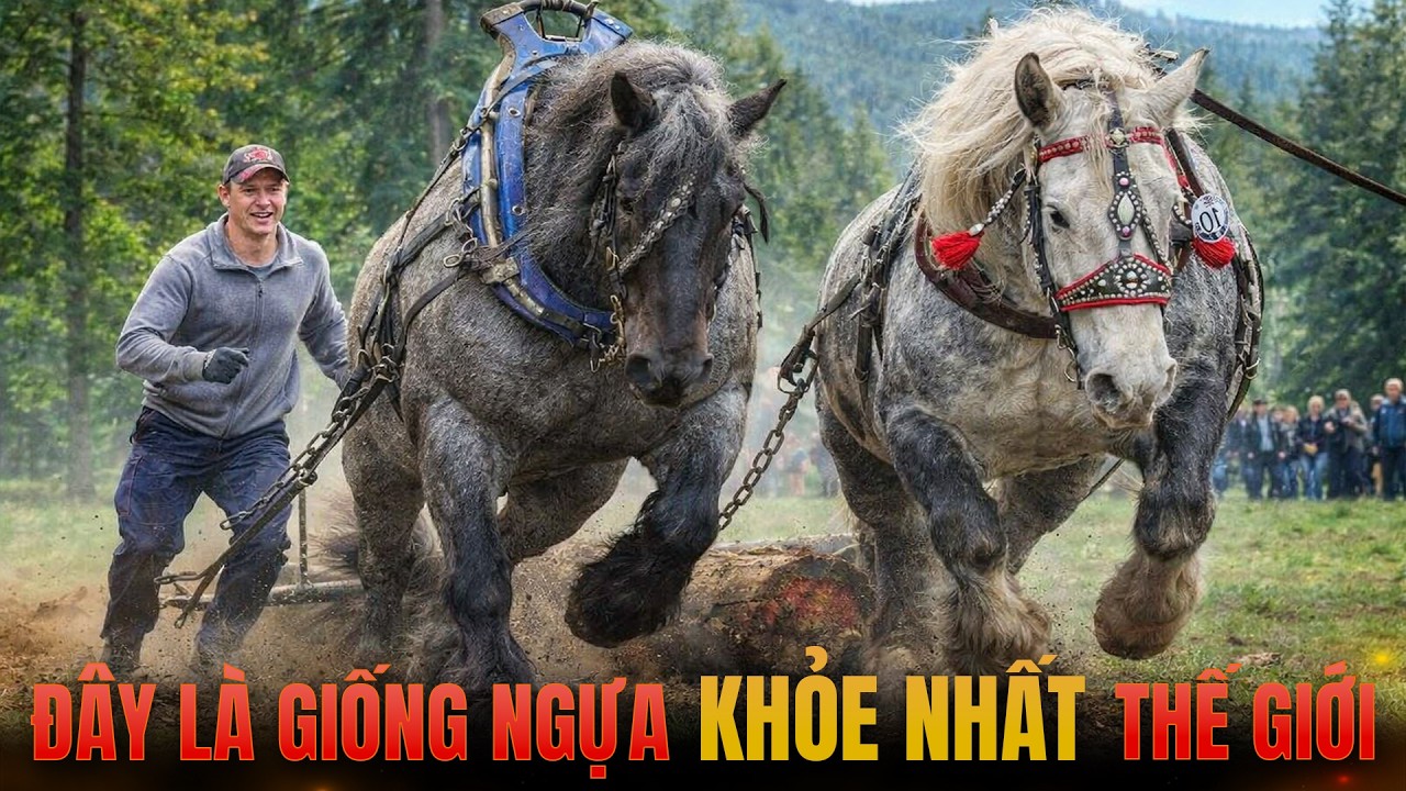 Đây Là GIỐNG NGỰA KHỎE NHẤT THẾ GIỚI - NGỰA KÉO HẠNG NẶNG!!