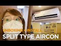 Lg split type aircon unboxing  installation philippines