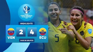 VENEZUELA 2-4 ECUADOR | Highlights | CONMEBOL Copa América Futsal Femenina 2025™
