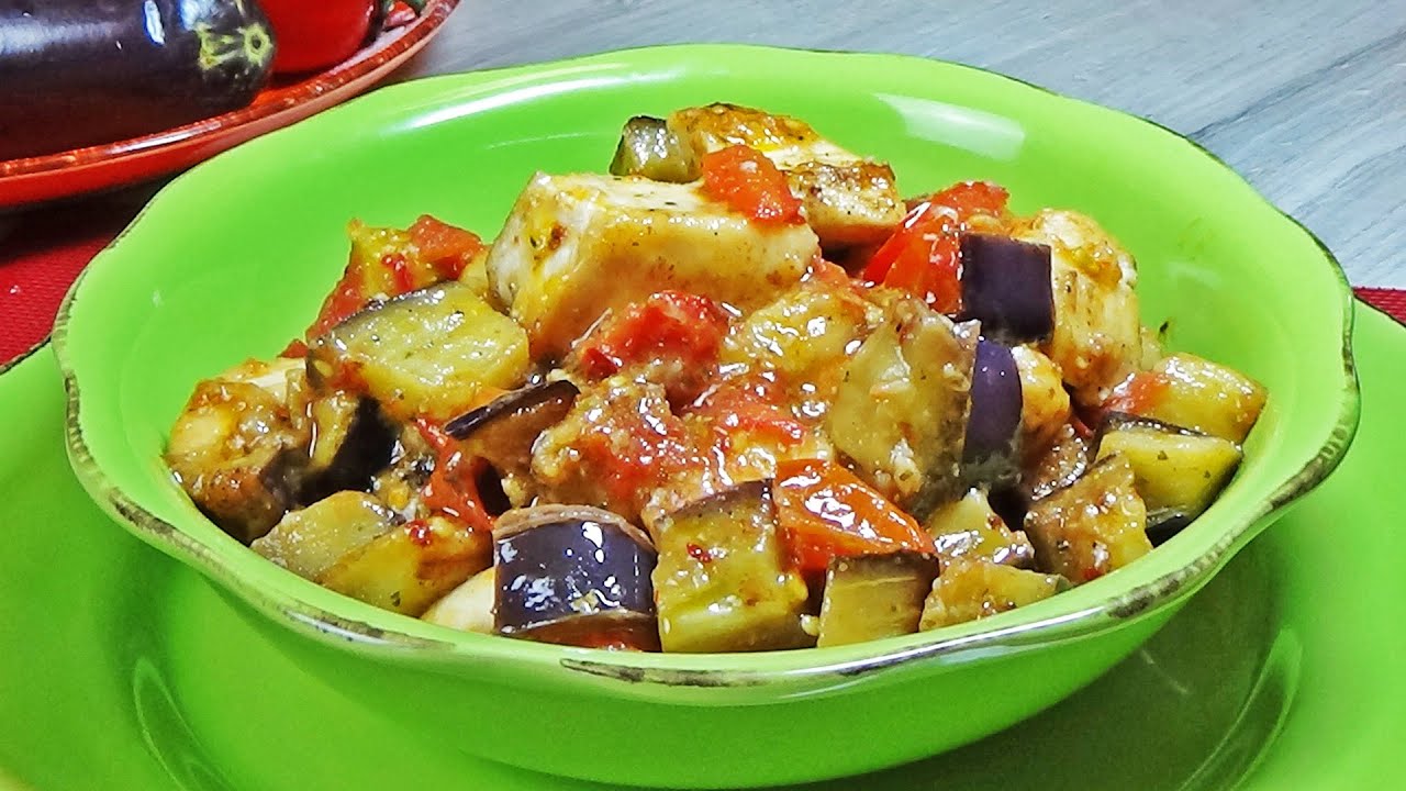 Cucina SENZA STRESS Cena COMPLETA in pochi minuti Melanzane con petto di pollo