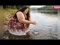 SSBBW Plus Size Woman Enjoying a Happy Day at the Park with Confidence and Beauty