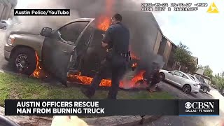 ‘Here To Help’, Texas Officers Rescue Man From Burning Truck Before Explosion