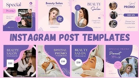 Skincare Instagram Post Templates | Skincare Social Media Posts| Beauty Templates | Canva Templates