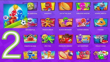 Stickman Party 234 MiniGames - Gameplay Walkthrough Part 2 (iOS, Android)