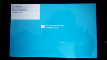 Windows Embedded Compact 2013 LCD Backlight & XAML application test in i.MX6QP board.