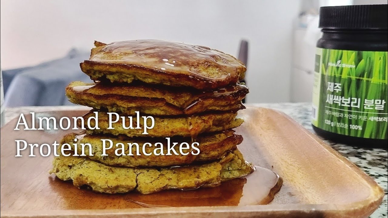 Almond Pulp Protein Pancakes YouTube
