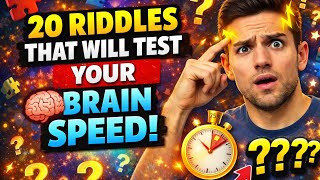 ONLY A GENIUS CAN SOLVE THESE 20 RIDDLES 😏✅ Brain Teasers & Riddle Quiz 🧩