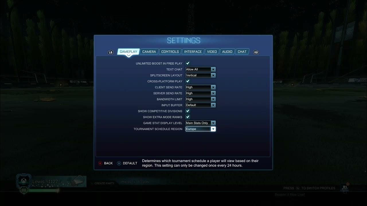 My rocket league camera settings good for air dribbling YouTube