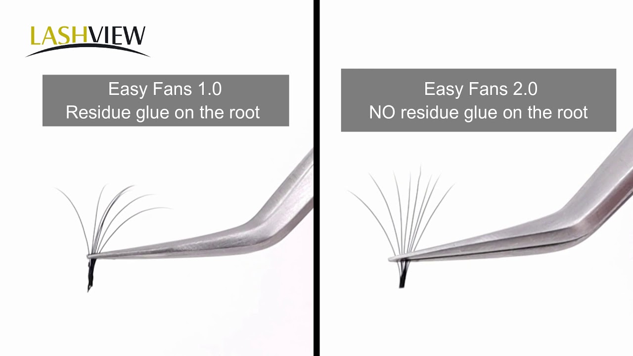 Lashview Lash Extensions How to Use Easyfan Selffanning Volume