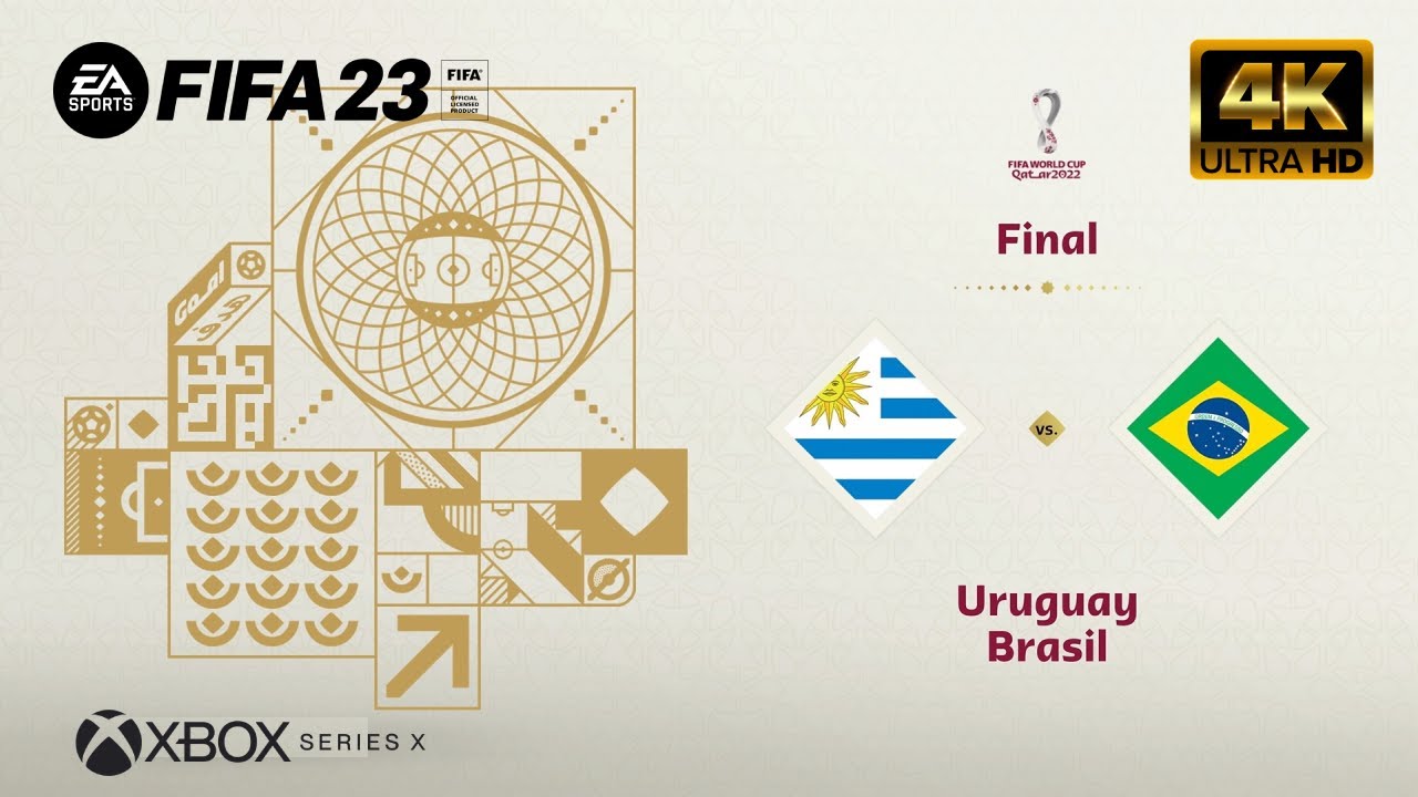FIFA 23 - Uruguay vs Brasil | Final Qatar 2022 | Next Gen - Series X [4K 60FPS]