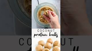 Healthy Low Carb Coconut Protein Balls Keto diet | Low carbs | Ketogenic | Fat loss #shorts